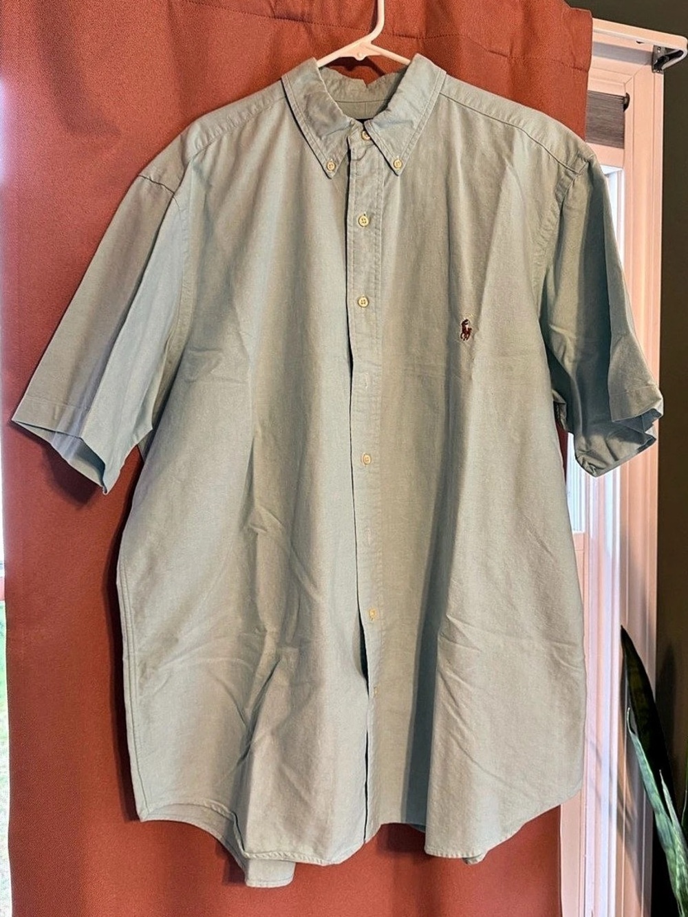 Polo Ralph Lauren Men's Cotton Button Down in Blue Size XLT